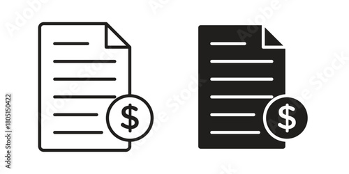 File invoice icon concept vector illustration. logotype icon designs