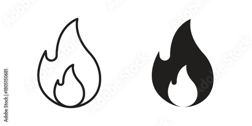 Flame icon concept vector illustration. logotype icon designs