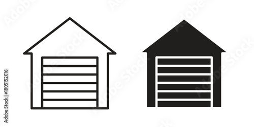 Garage icon concept vector illustration. logotype icon designs