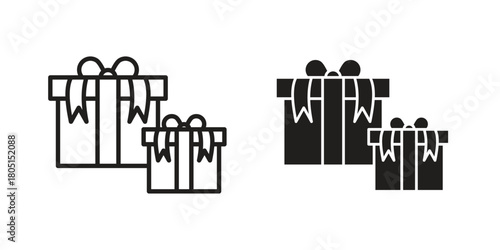 Gifts icon concept vector illustration. logotype icon designs