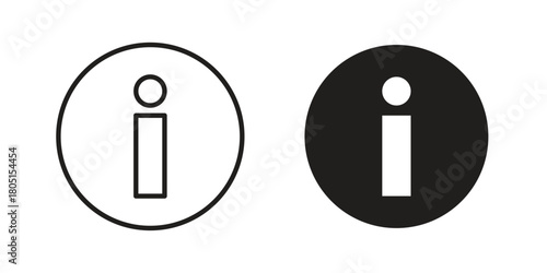Info icon concept vector illustration. logotype icon designs