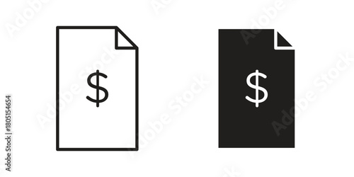Invoice icon concept vector illustration. logotype icon designs