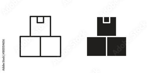 Inventory icon concept vector illustration. logotype icon designs