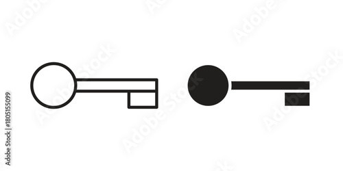 key icon concept vector illustration. logotype icon designs