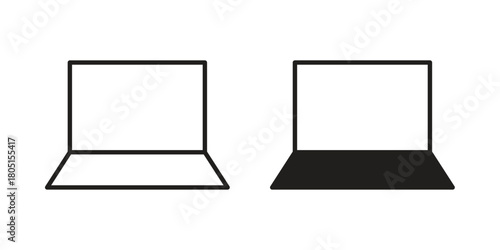 Laptop icon concept vector illustration. logotype icon designs