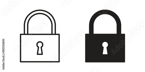 Lock icon concept vector illustration. logotype icon designs