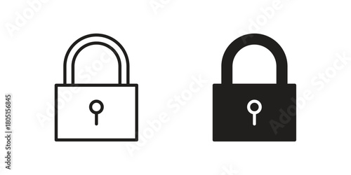 Lock icon concept vector illustration. logotype icon designs