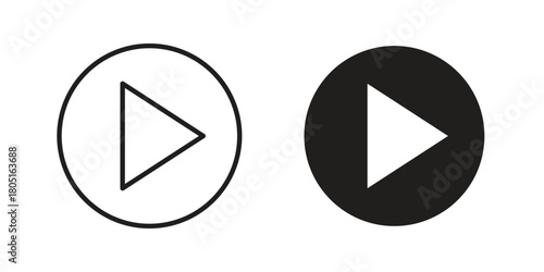 Play icon concept vector illustration. logotype icon designs