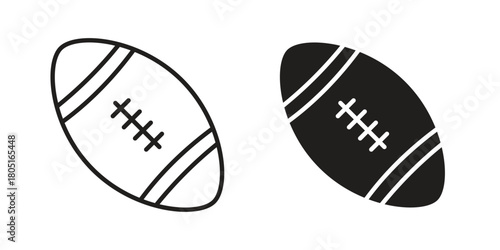 Rugby icon concept vector illustration. logotype icon designs