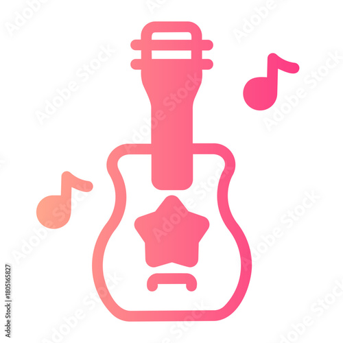 guitar gradient icon