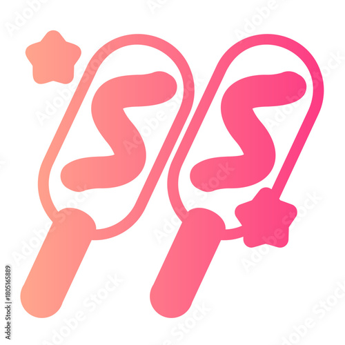 corn dog gradient icon