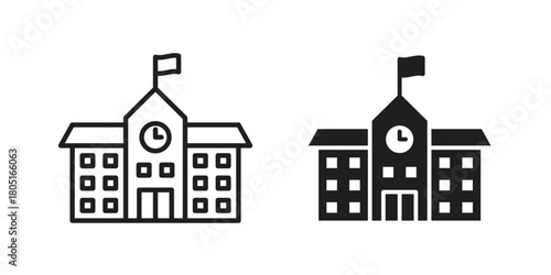 school icon concept vector illustration. logotype icon designs