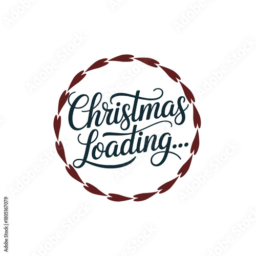 Classic Holiday Card Design with Chritsmas Greetings and Holly Ornaments

