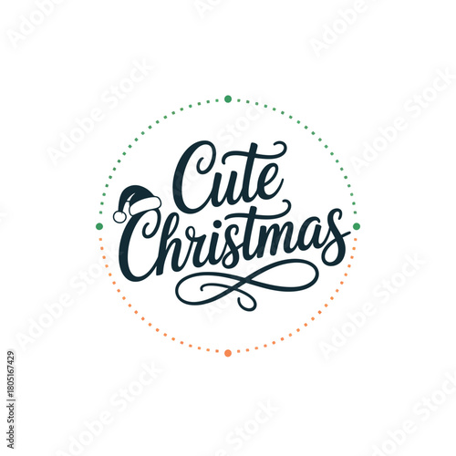 Classic Holiday Card Design with Chritsmas Greetings and Holly Ornaments

