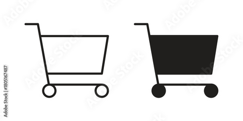 Shopping icon concept vector illustration. logotype icon designs