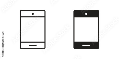 Smartphone icon concept vector illustration. logotype icon designs