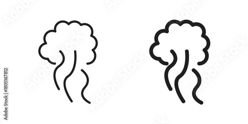 Smoke icon concept vector illustration. logotype icon designs
