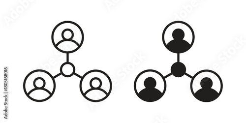 Social network icon concept vector illustration. logotype icon designs