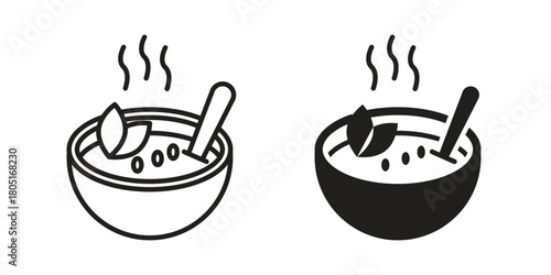 Soup icon concept vector illustration. logotype icon designs