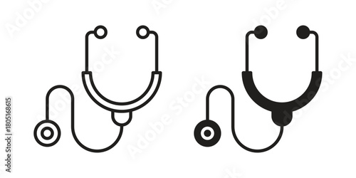 Stethoscope icon concept vector illustration. logotype icon designs