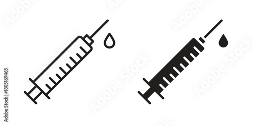 Syringe icon concept vector illustration. logotype icon designs
