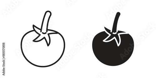 Tomato icon concept vector illustration. logotype icon designs