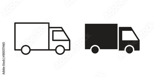 Truck icon concept vector illustration. logotype icon designs