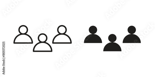 Users icon concept vector illustration. logotype icon designs