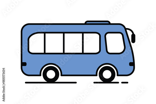 Bus icon vector. bus sign and symbol. bus vector illustration for web design, isolated on white background.