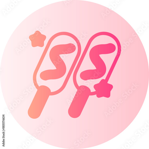 corn dog gradient icon