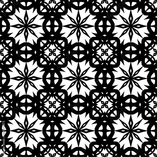  Abstract texture for fabric print, clotht,card, table cloth,tapestry, furniture, banner, cover, invitation, decoration, wrapping.Seamless repeating pattern. Black and white color.