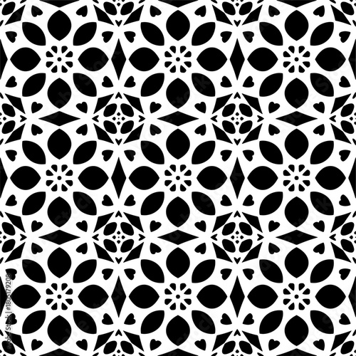  Abstract texture for fabric print, clotht,card, table cloth,tapestry, furniture, banner, cover, invitation, decoration, wrapping.Seamless repeating pattern. Black and white color.