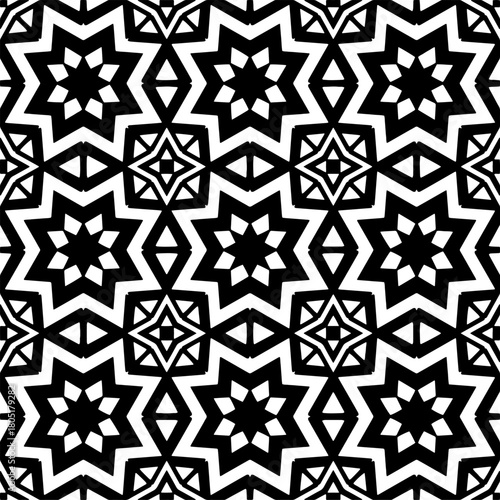  Abstract texture for fabric print, clotht,card, table cloth,tapestry, furniture, banner, cover, invitation, decoration, wrapping.Seamless repeating pattern. Black and white color.