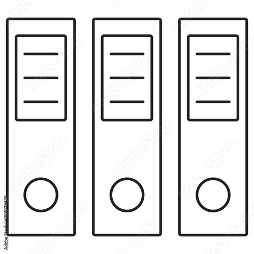 Archive Icon, Document Archive, Historical Records, Data Repository, File Storage, ilustration, vector