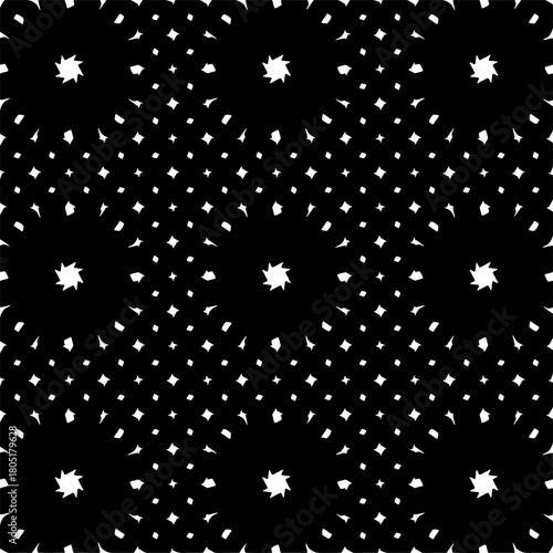  Abstract texture for fabric print, clotht,card, table cloth,tapestry, furniture, banner, cover, invitation, decoration, wrapping.Seamless repeating pattern. Black and white color.