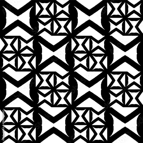  Abstract texture for fabric print, clotht,card, table cloth,tapestry, furniture, banner, cover, invitation, decoration, wrapping.Seamless repeating pattern. Black and white color.
