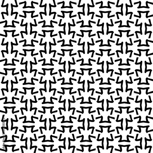  Abstract texture for fabric print, clotht,card, table cloth,tapestry, furniture, banner, cover, invitation, decoration, wrapping.Seamless repeating pattern. Black and white color.