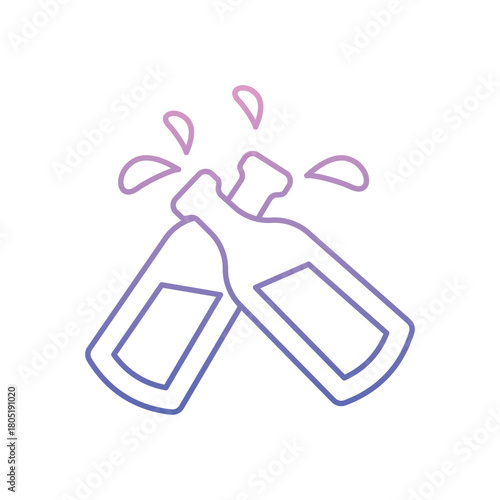 Cheers icon clean and modern vector illustration