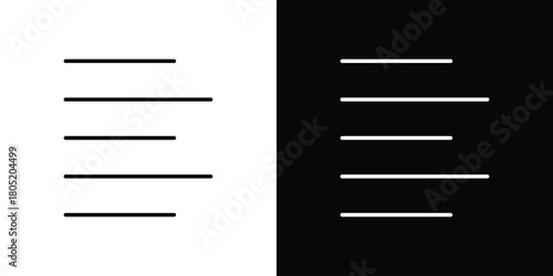 Align left icon. Outline symbol for Website UI