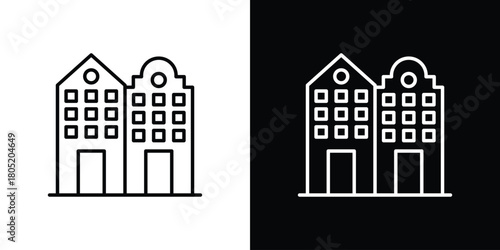 Amsterdam icon. Outline symbol for Website UI