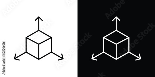 Bim icon. Outline symbol for Website UI