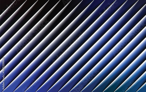 Abstract background of deep blue and black diagonal lines with subtle gradient and light effects