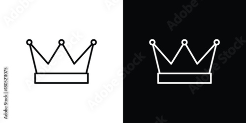 Crown icon. Outline symbol for Website UI