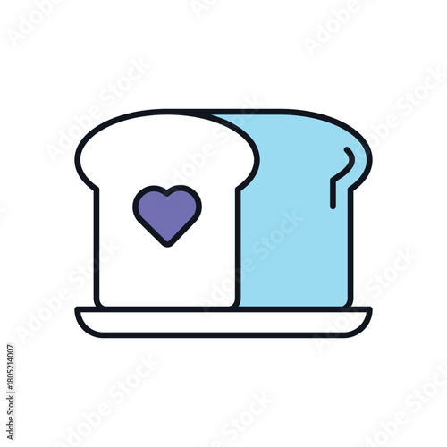 Breakfast Food vector icon