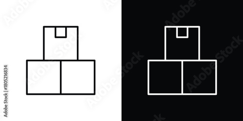 Inventory icon. Outline symbol for Website UI