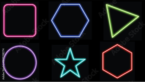 Glossy colorful star icons in a bright decorative set