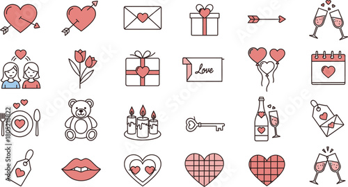 Collection of black and white ctommyn vector illustrations for graphic design and royalty free use