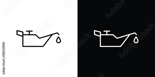 Oil can icon. Outline symbol for Website UI