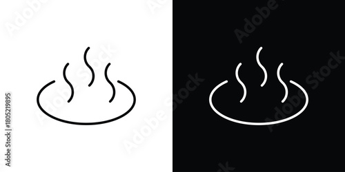 Onsen icon. Outline symbol for Website UI