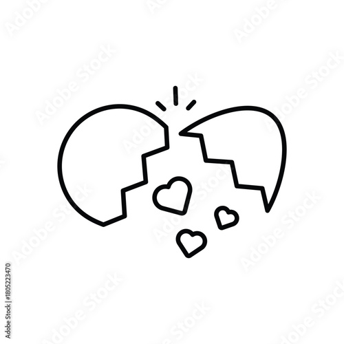 Cracked Egg vector icon